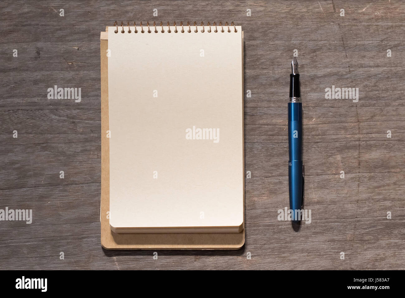 Fountain Pen and Notebook Stock Photo Alamy