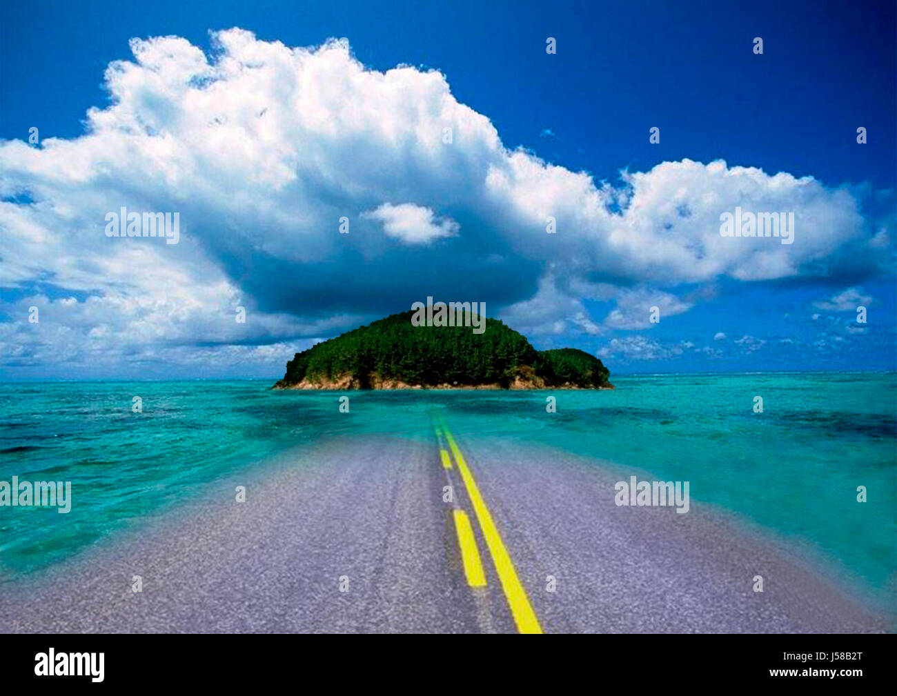 road to paradise Stock Photo