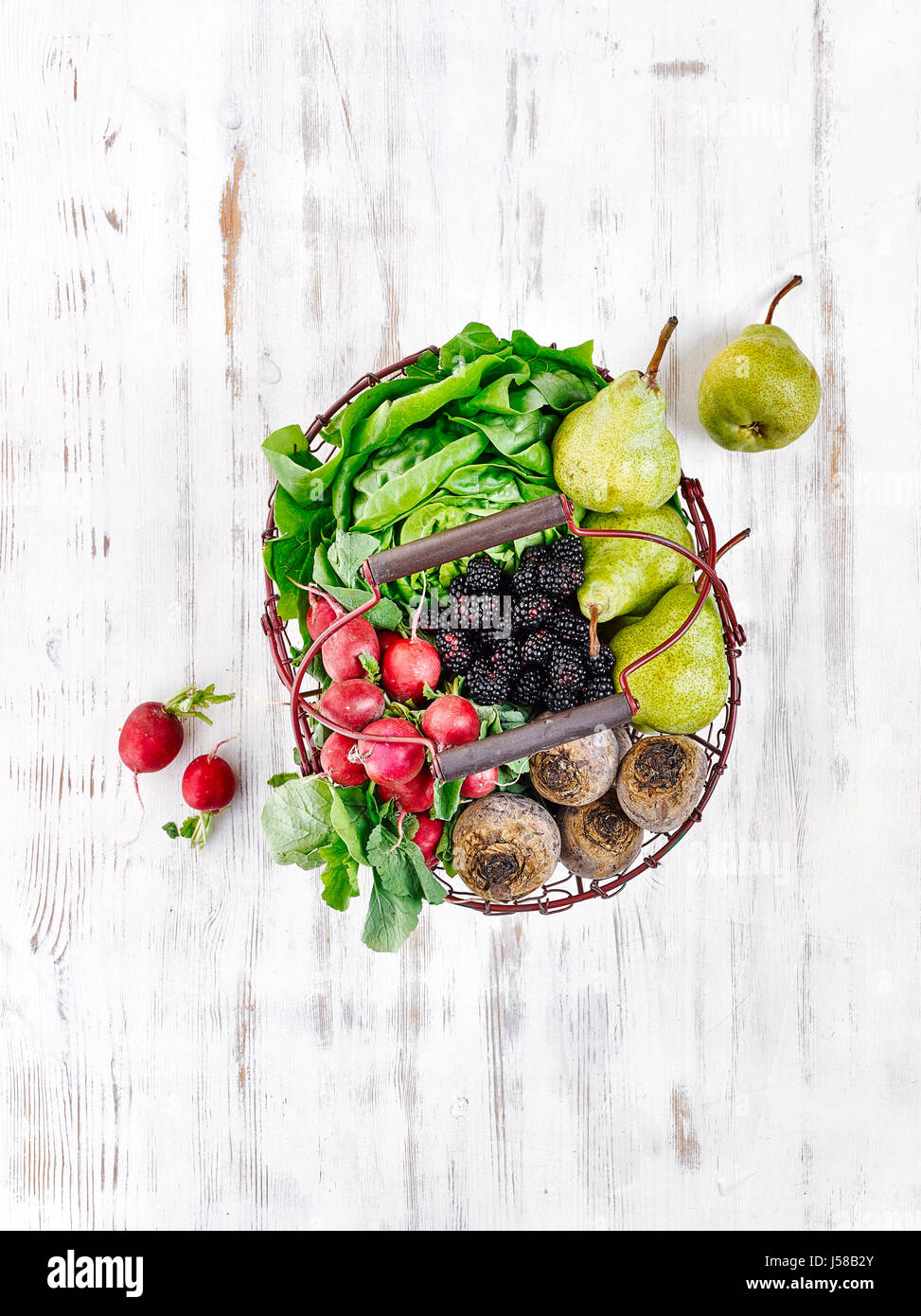 Different fruits in a basket hires stock photography and images Alamy