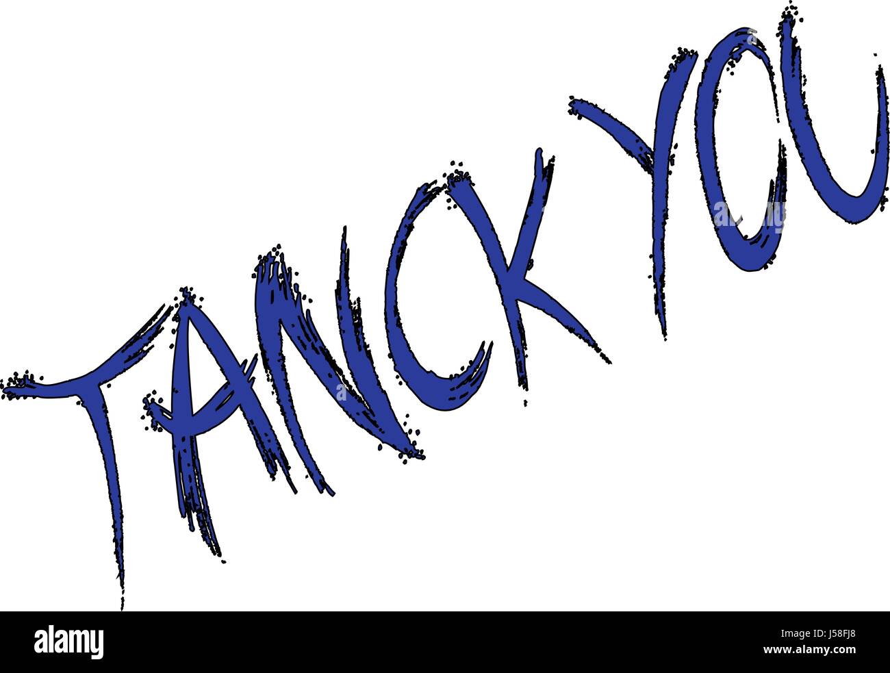 Tank You Text Sign Illustration On White Background Stock Vector Image 