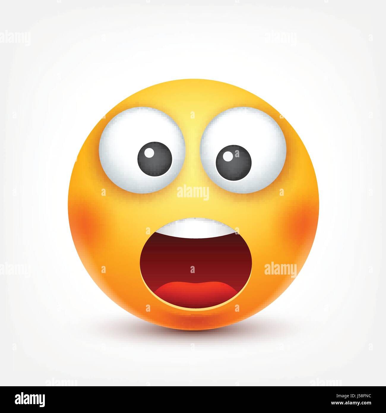 Shocked face emoji hi-res stock photography and images - Alamy