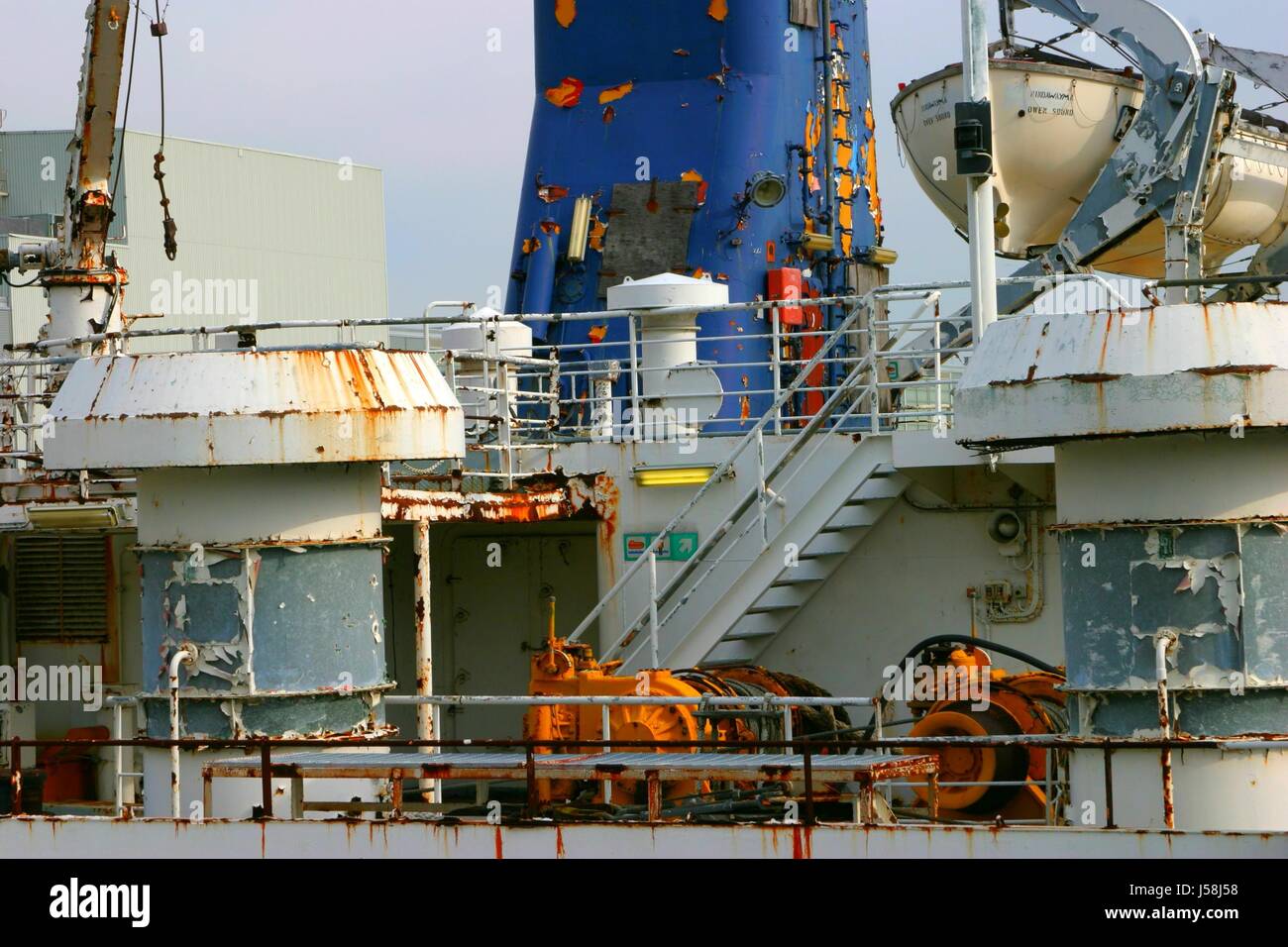 stairs navigation dockyard harbor rust rusted harbours steamer life ...