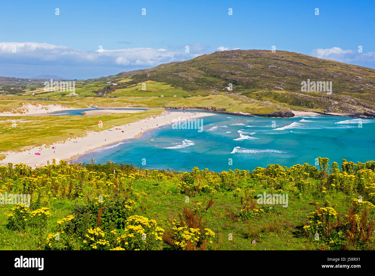 Barleycove beach, aka Barlycove beach, Wild Atlantic Coast, County Cork, Republic of Ireland.  Eire. Stock Photo