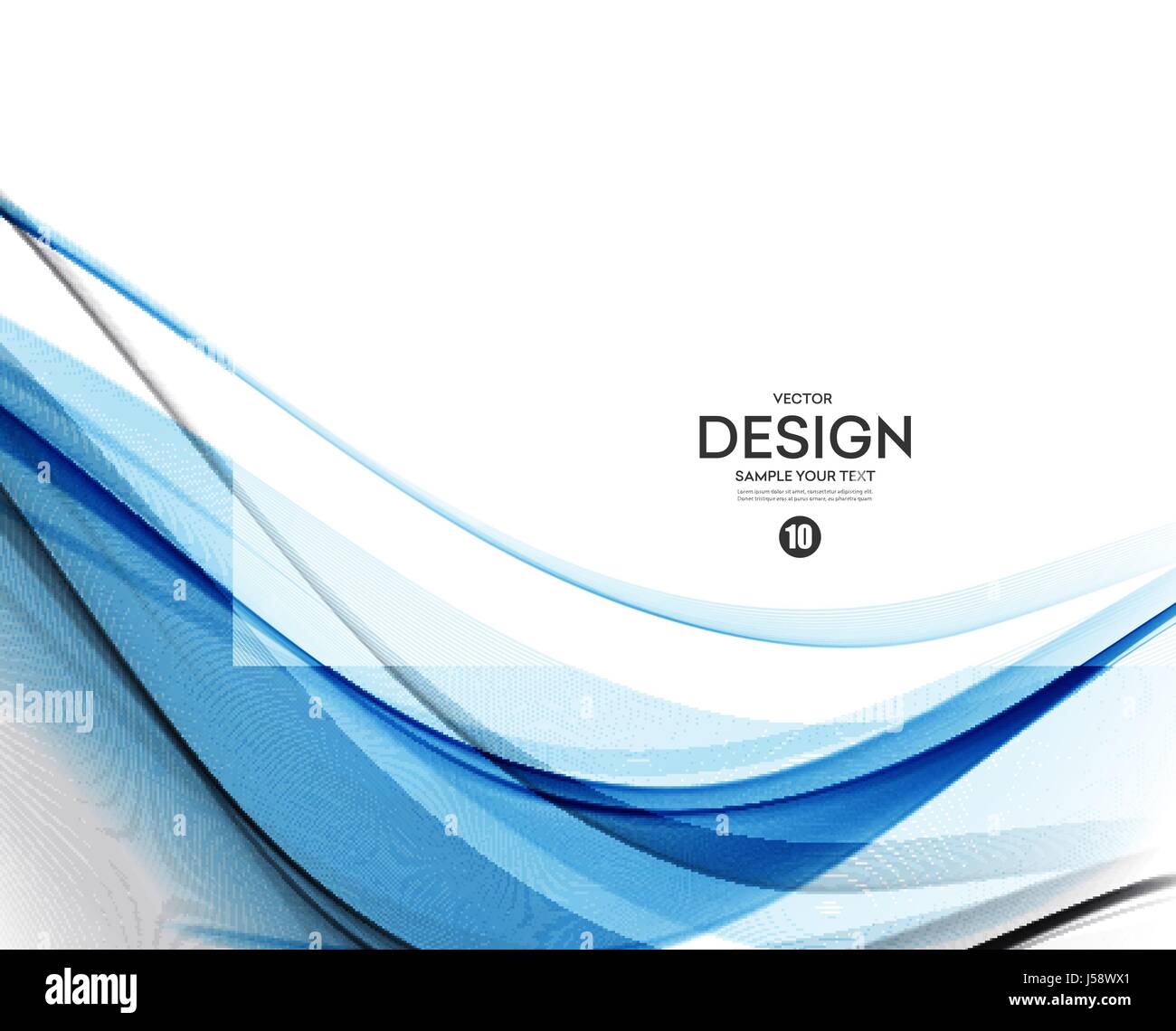 Abstract vector background, blue wavy Stock Vector Image & Art - Alamy