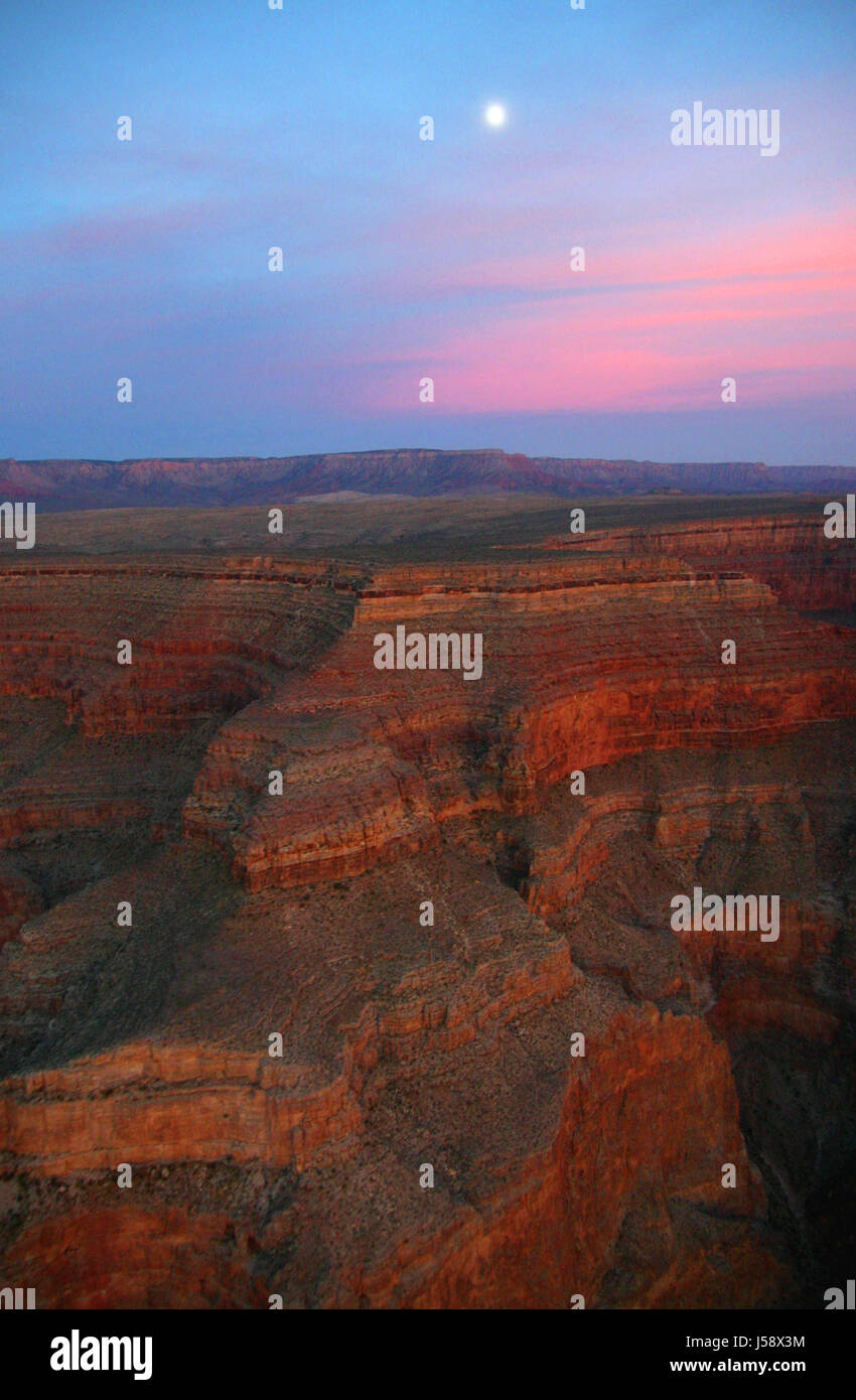 mountains national park sunset usa ravine arizona nevada full moon ...