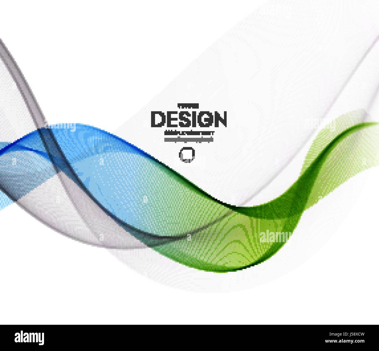Abstract vector background, blue green wavy Stock Vector Image & Art ...
