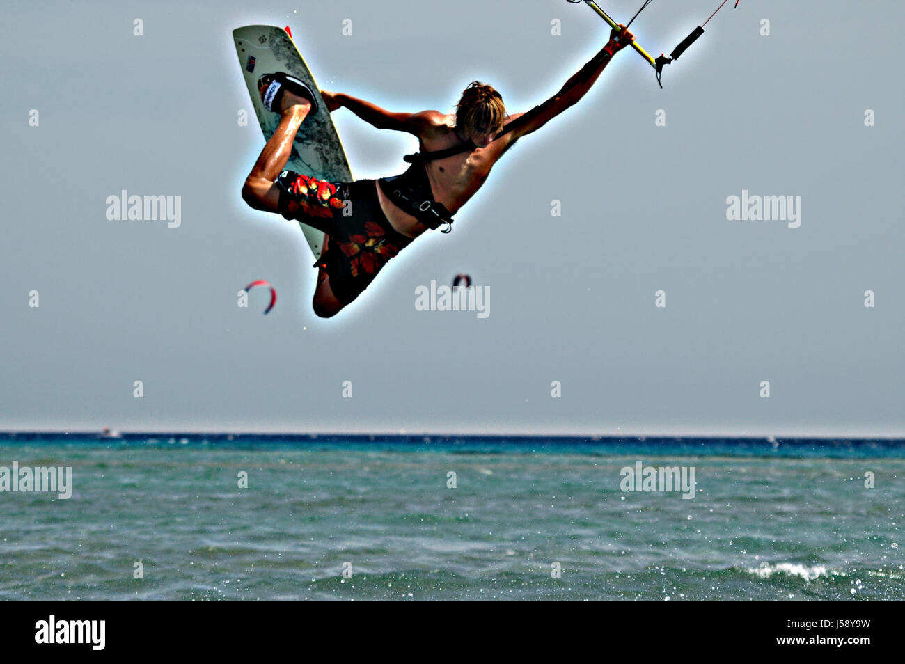 kitesurfer alienated 2 Stock Photo