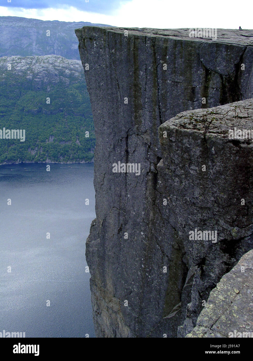 Rambled Rocks Preikestolen jump hi-res stock photography and images - Alamy