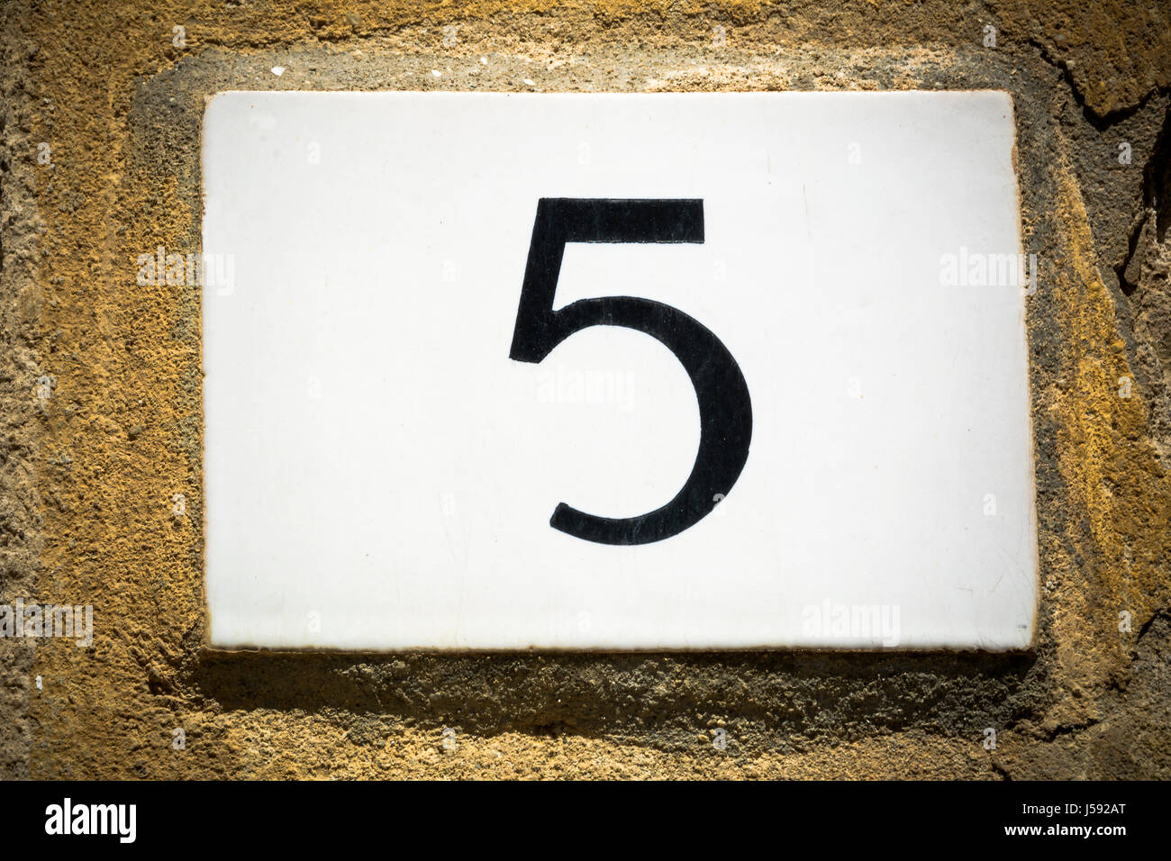 Number five Stock Photo
