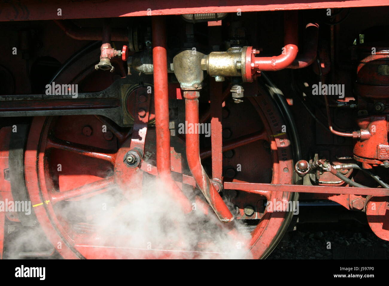 Steam Engine Rolling railway locomotive train engine rolling stock vehicle means of travel ...