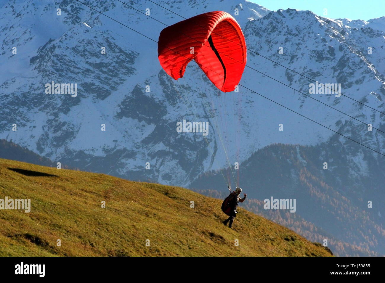 paragliding ii Stock Photo