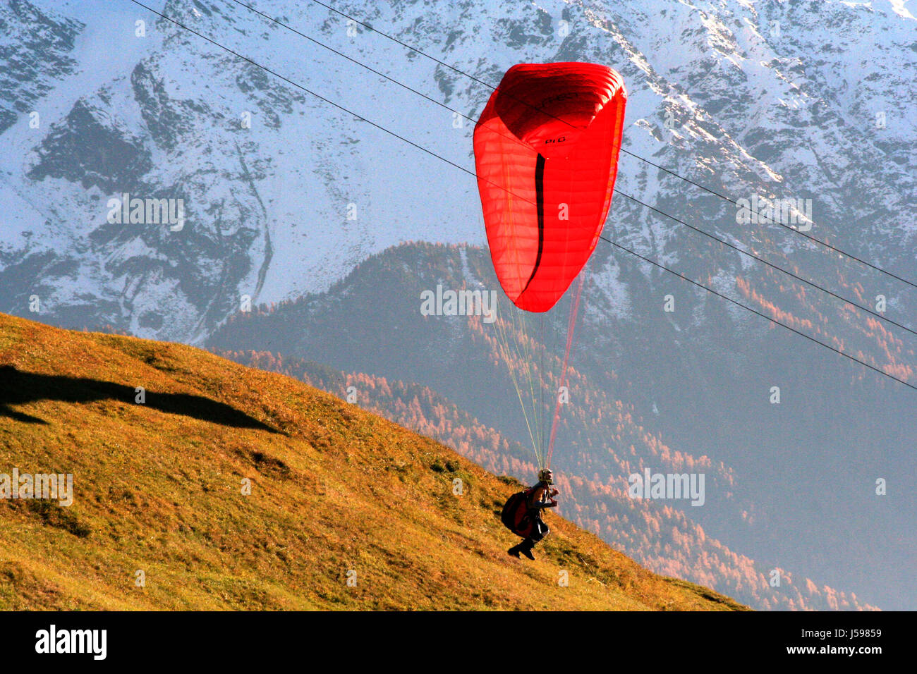 paragliders iii Stock Photo