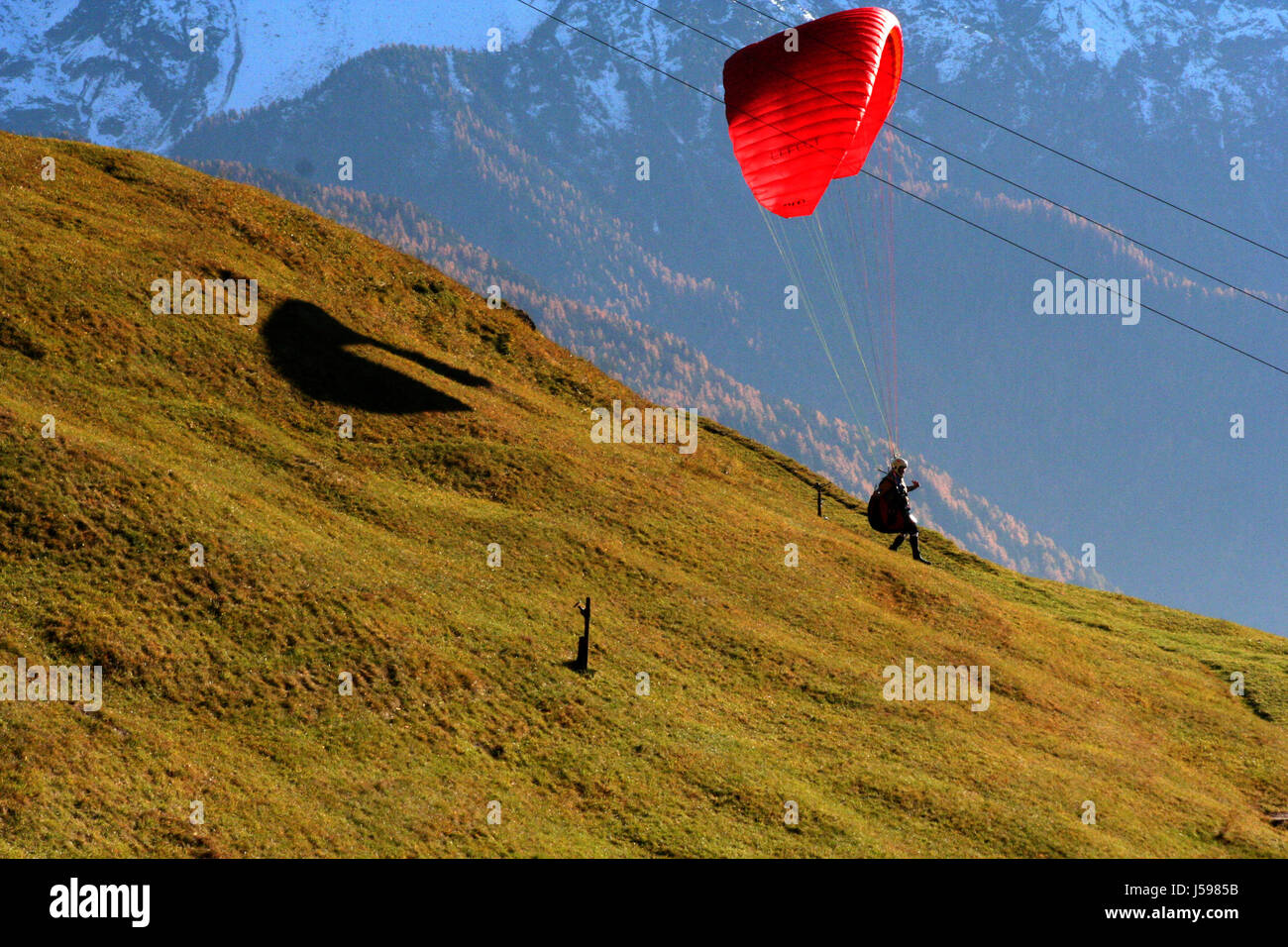 paragliders iv Stock Photo