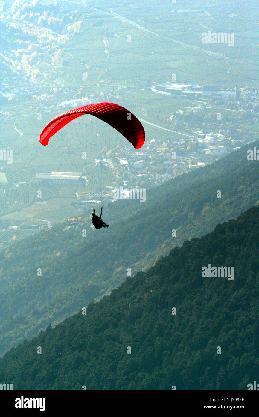 paragliders v Stock Photo