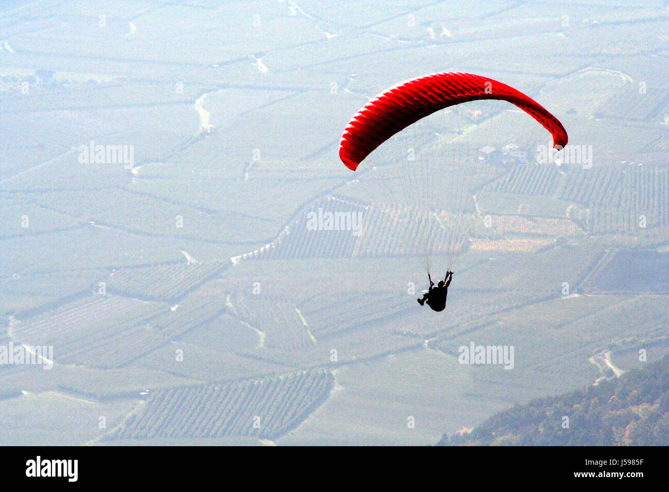 paragliders vi Stock Photo