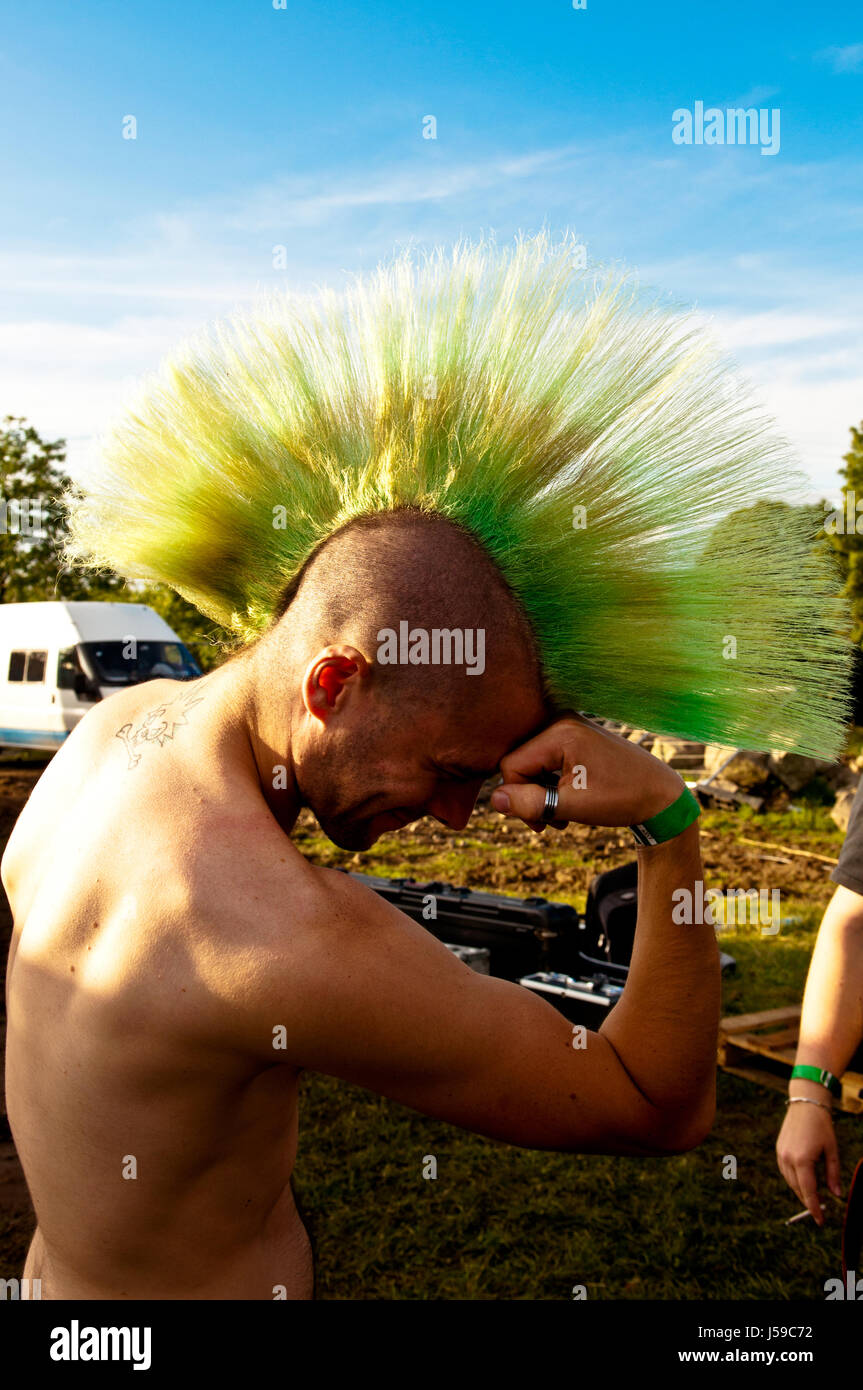 Enthusiastic Music Rock Festival Fans Audience Participation Summer