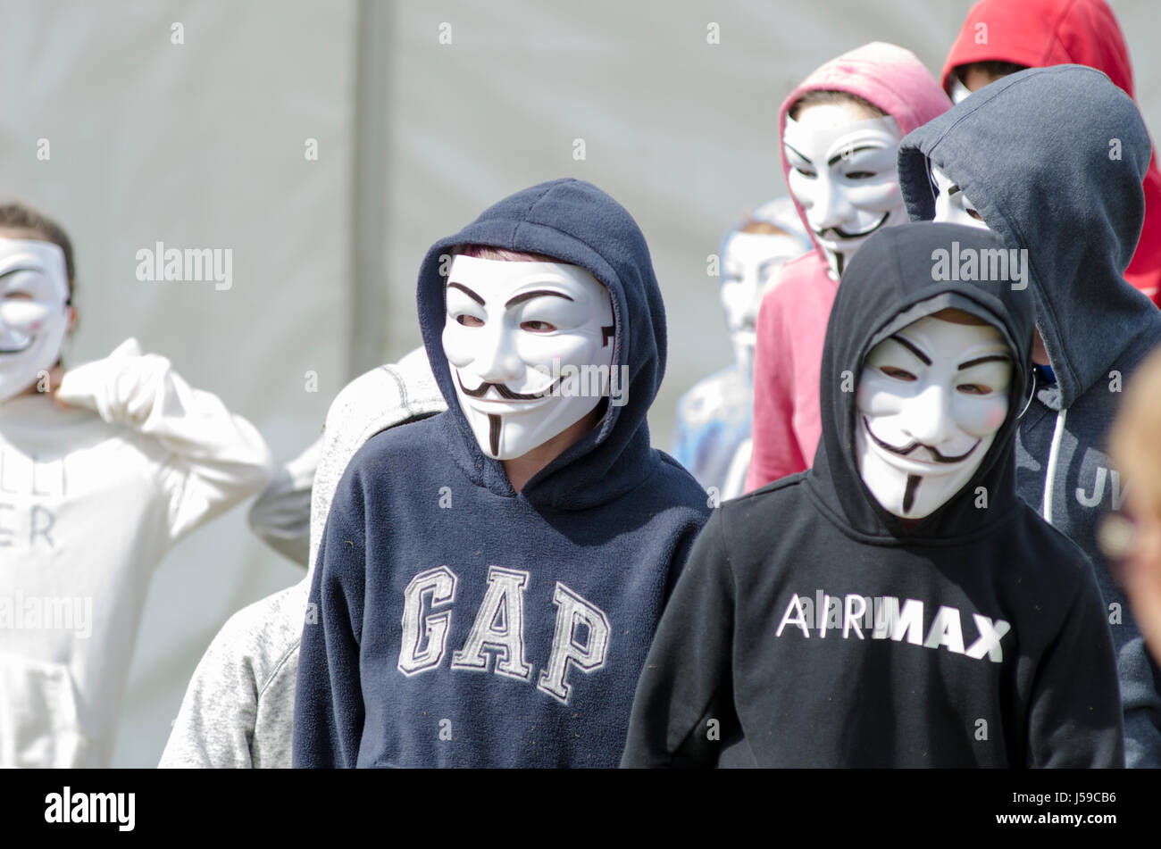 Enthusiastic Music Rock Festival Fans Audience Participation Summer