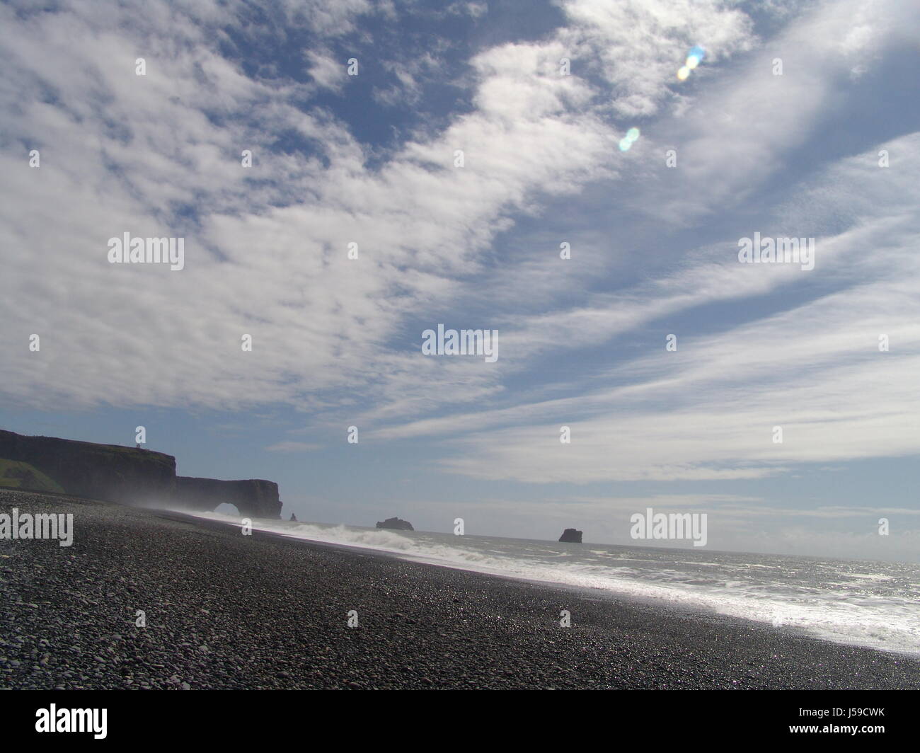 southern tip of iceland - drolaey Stock Photo