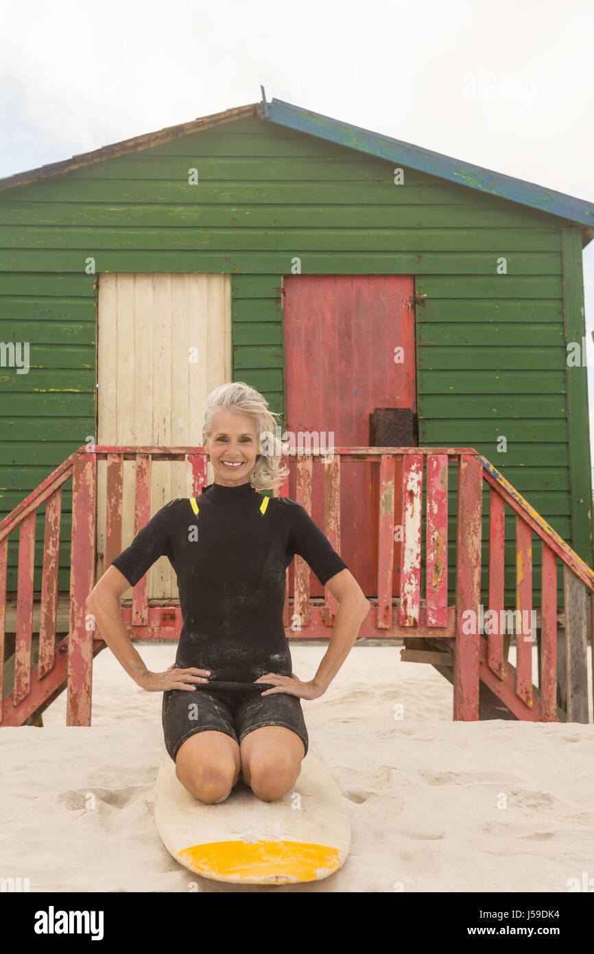 Elderly woman kneeling hi-res stock photography and images - Alamy