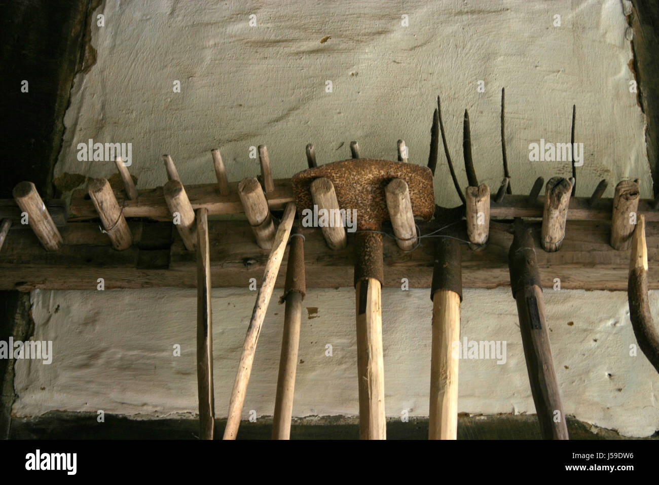 tool tools historical hardware wood agriculture farming rusted shovel