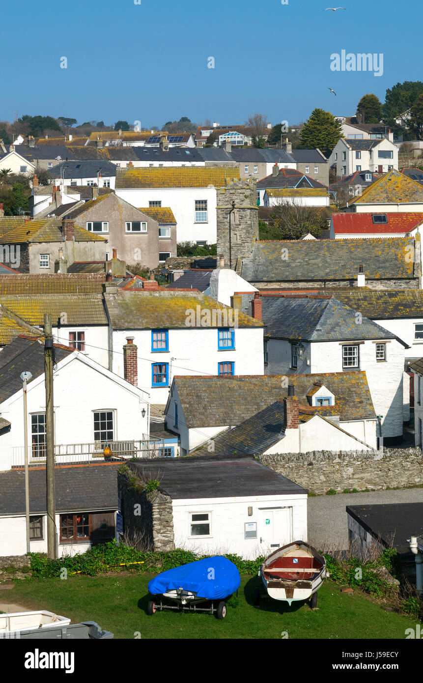 the village of gorran haven in cornwall, england, britain, uk Stock