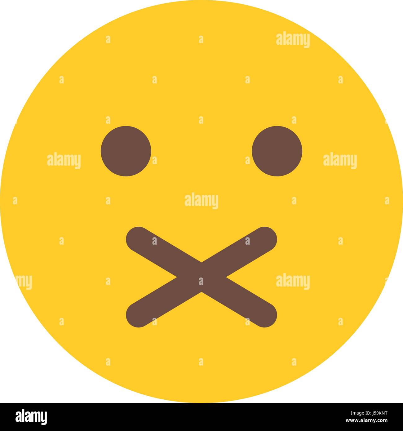 closed mouth emoji Stock Vector Image & Art Alamy