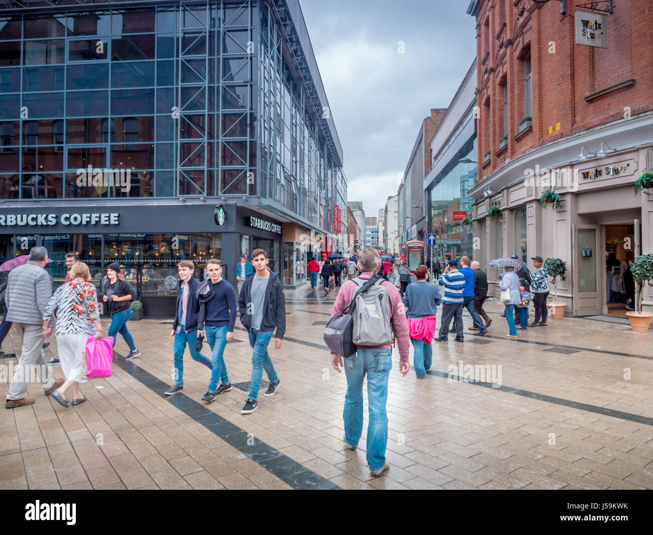 Belfast City, Arthur Square Stock Photo