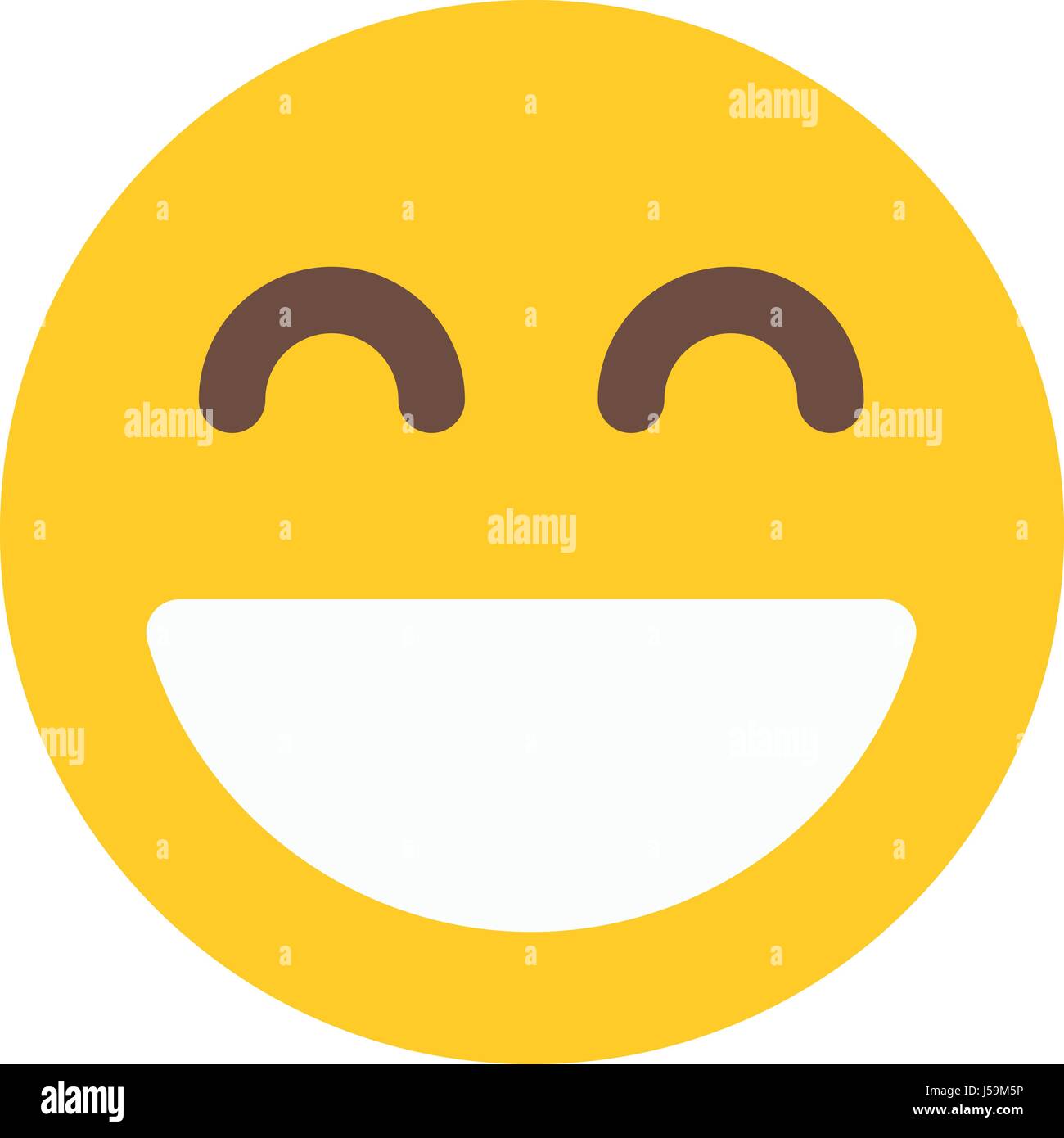 smiling emoji with open mouth Stock Vector Image & Art Alamy