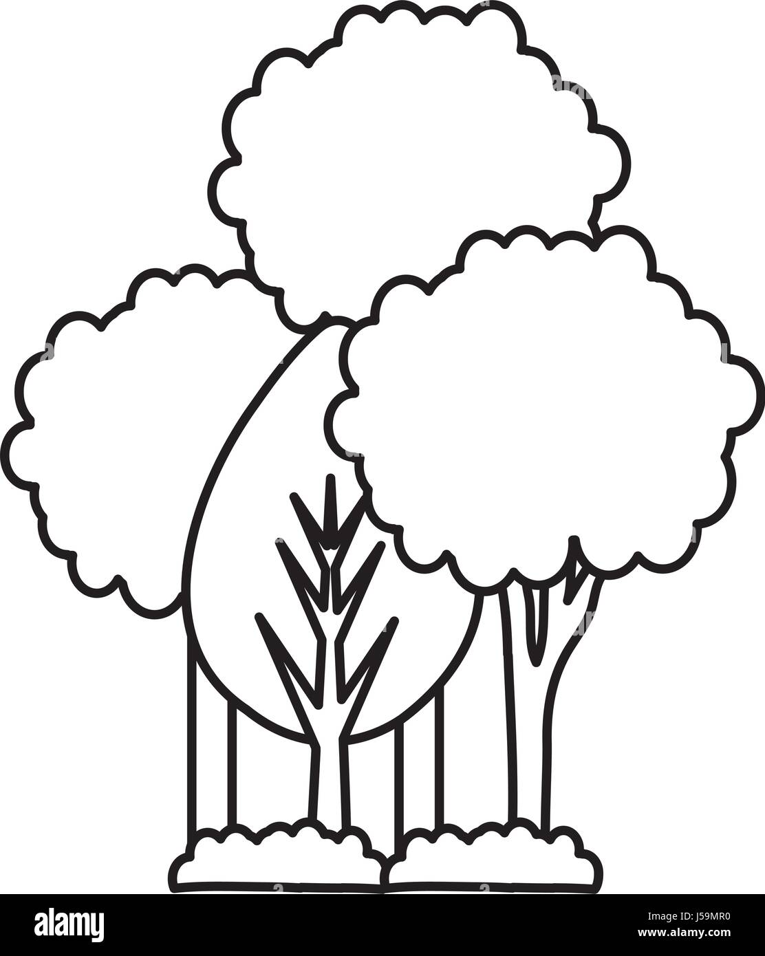 trees plants isolated icon Stock Vector Image & Art - Alamy
