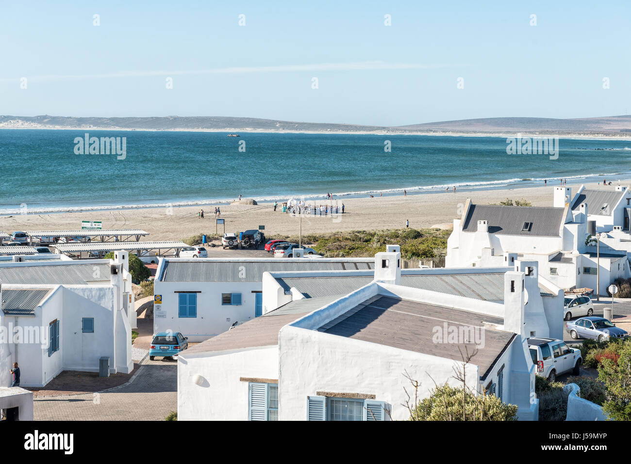 PATERNOSTER, SOUTH AFRICA - APRIL 1, 2017: View of houses and a wedding ...