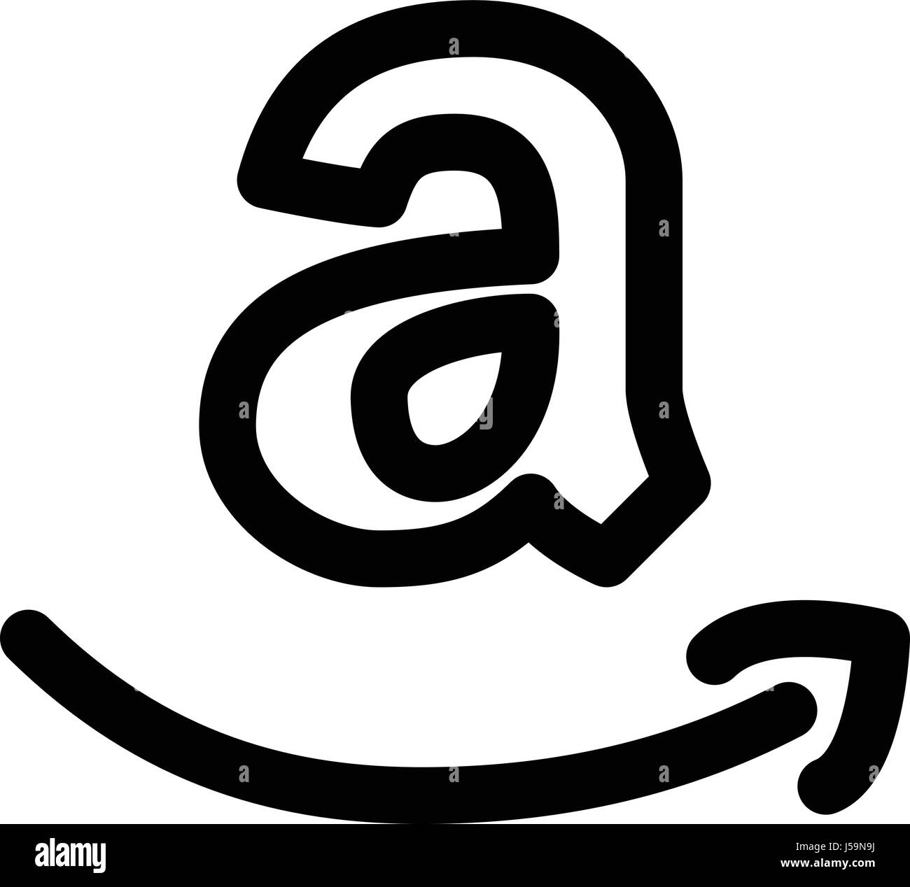 Amazon logo Black and White Stock Photos Images Alamy