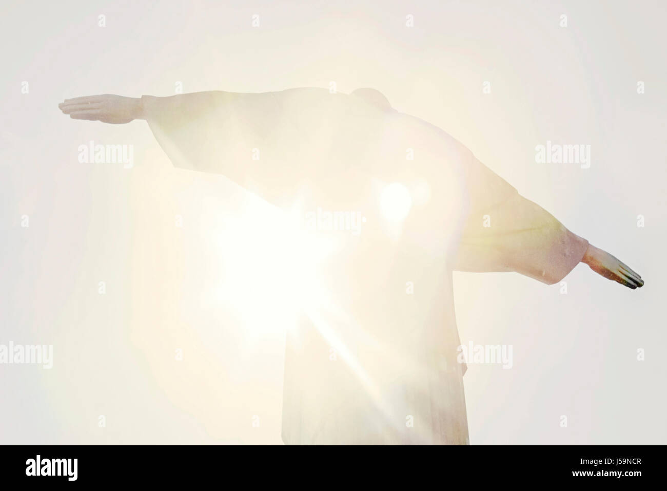 Christ the Redeemer statue in Rio de Janeiro Stock Photo