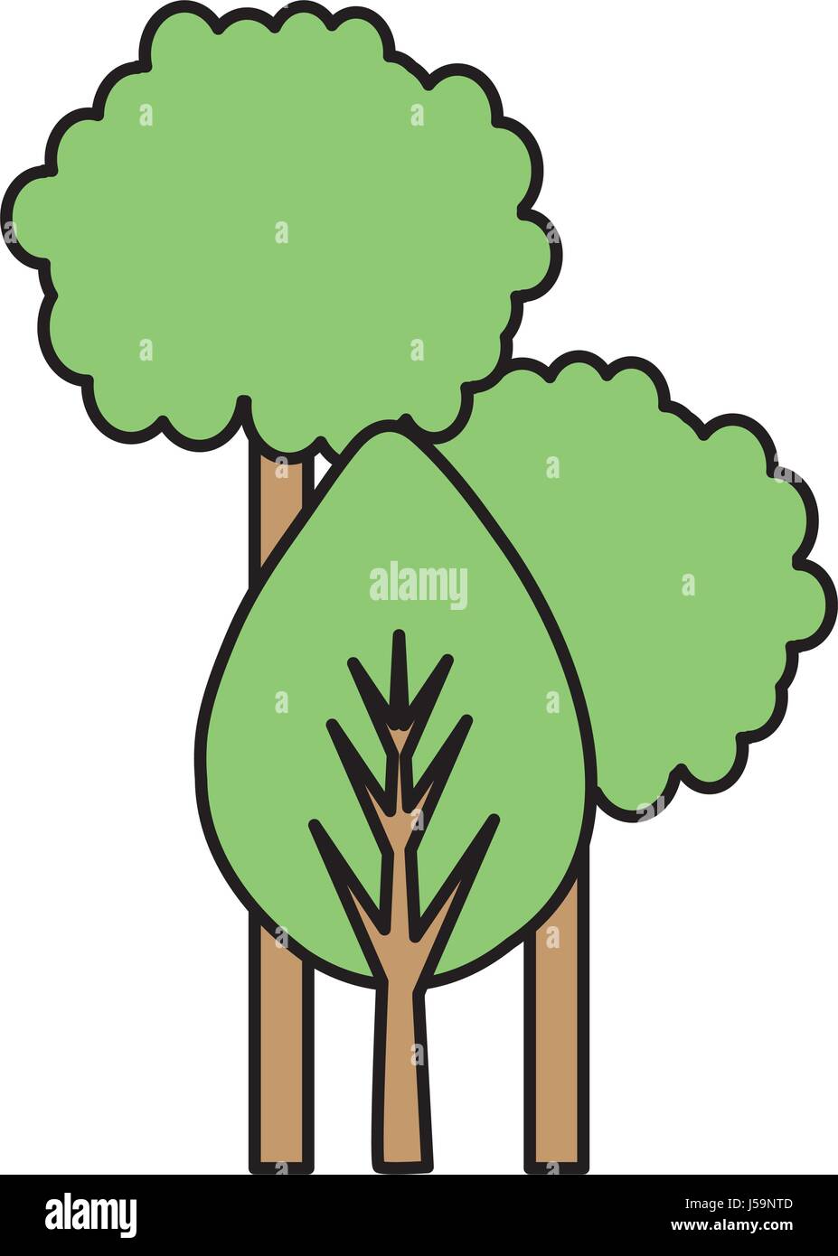 trees plants isolated icon Stock Vector Image & Art - Alamy