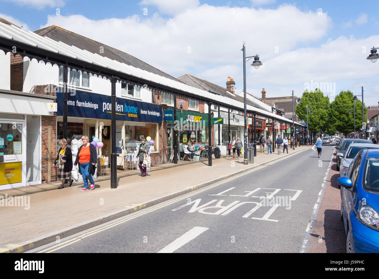 Market Street, Eastleigh, Hampshire, England, United Kingdom Stock