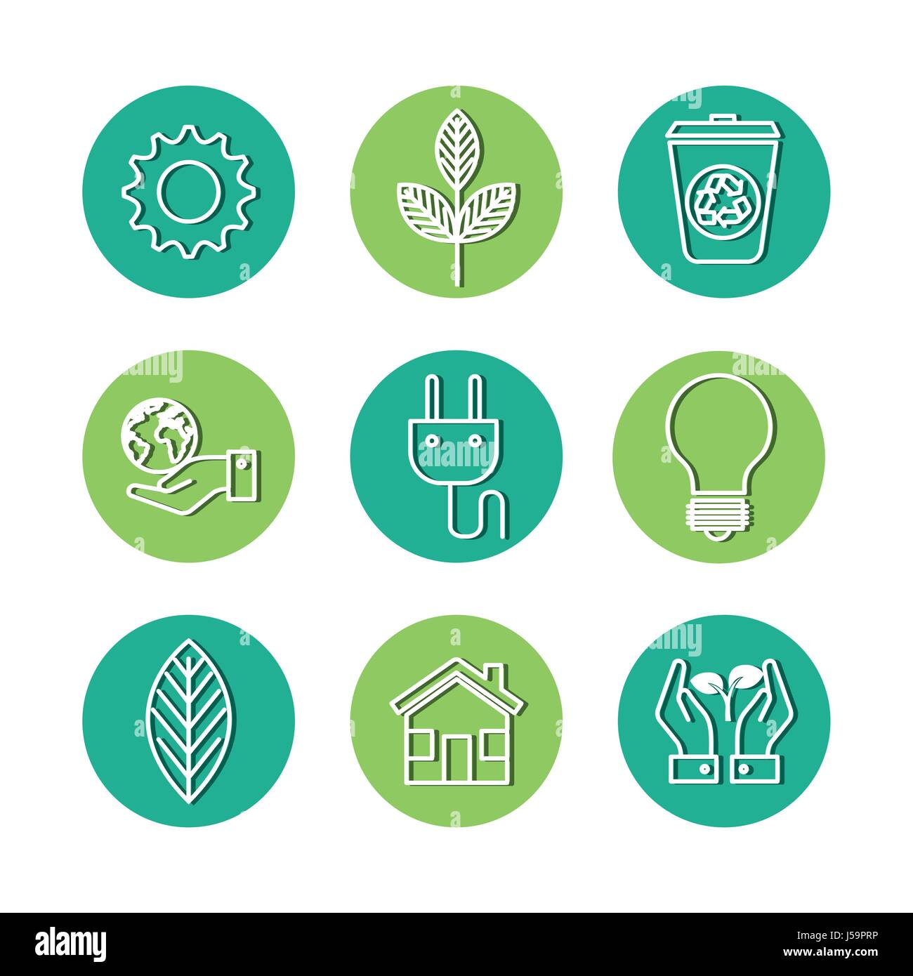 Eco friendly icons Stock Vector Image & Art - Alamy