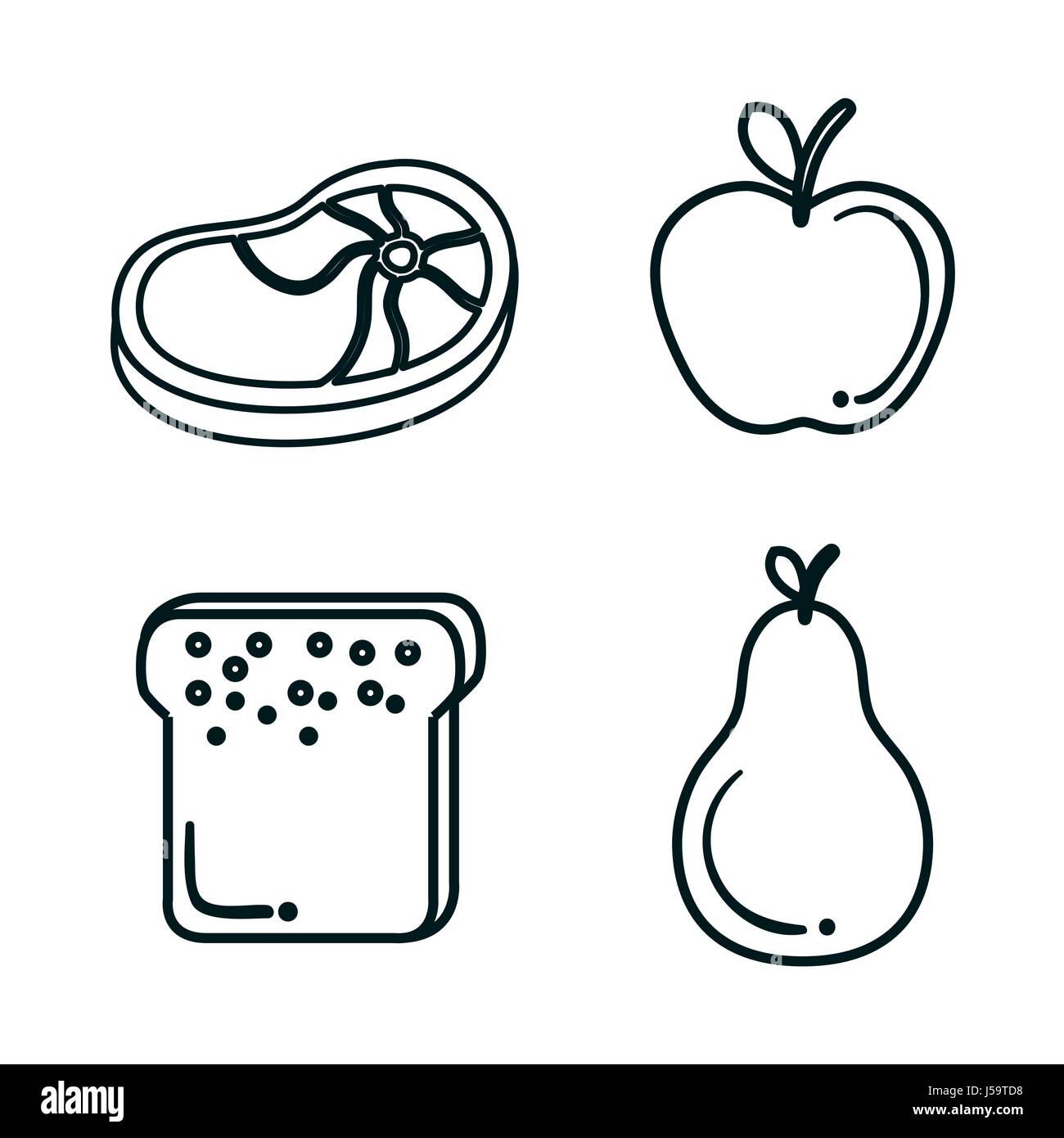 Healthy eating design Stock Vector Image & Art - Alamy
