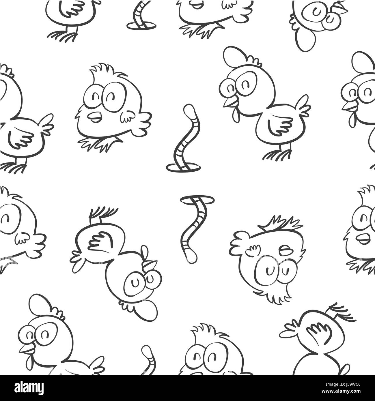 Graphics Pattern Chick pattern with chick hand draw Stock Vector Image & Art - Alamy