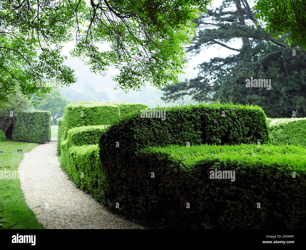 English country garden Stock Photo