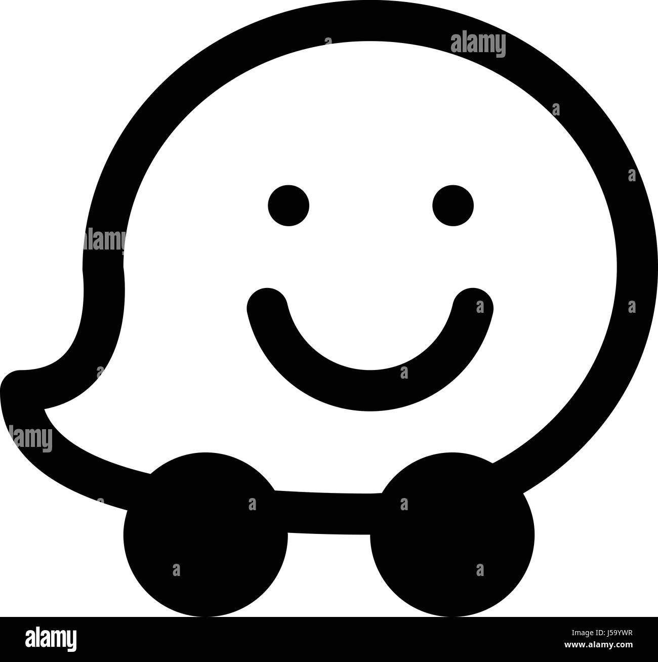 waze Stock Vector