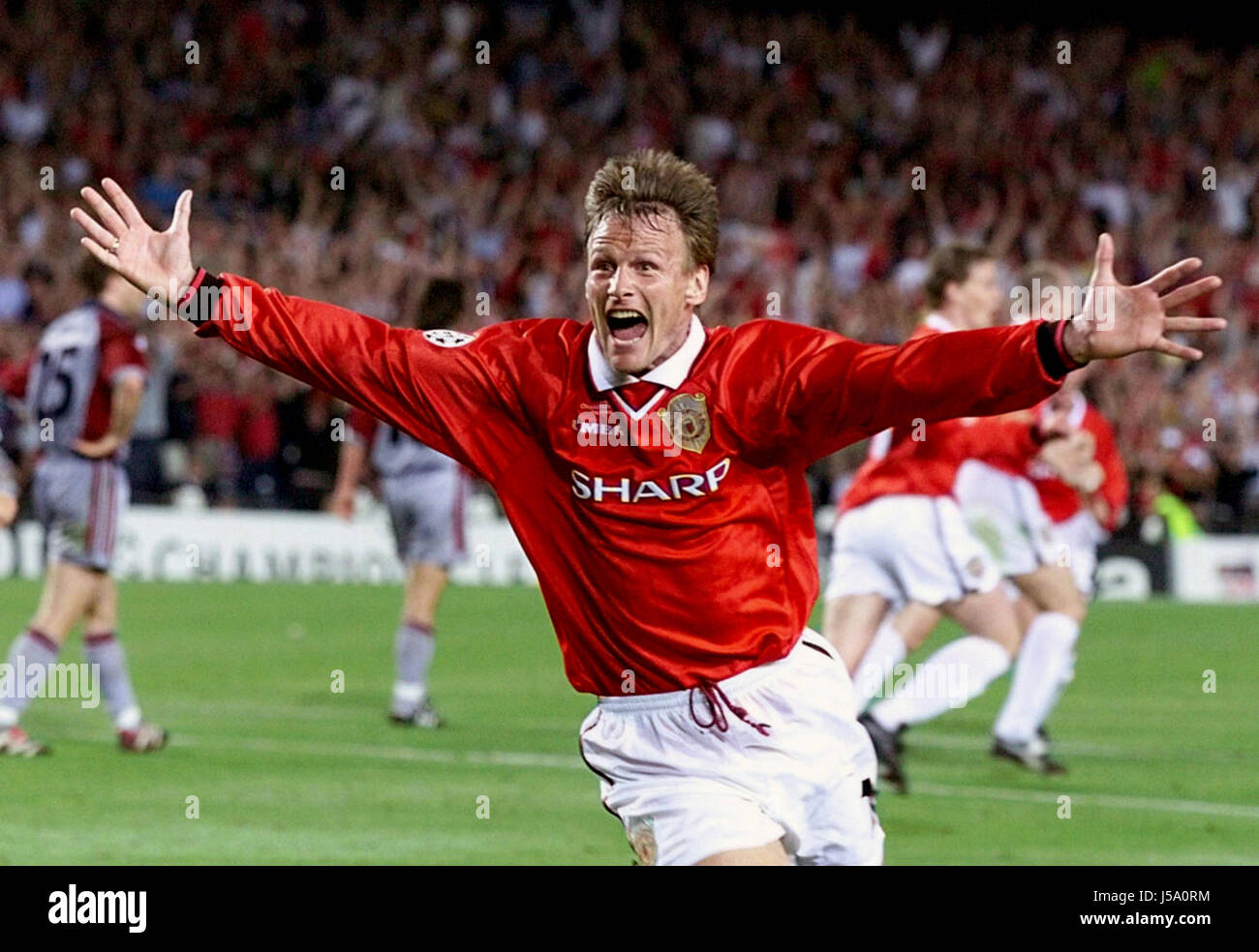 Manchester united 1999 champions league hi-res stock photography