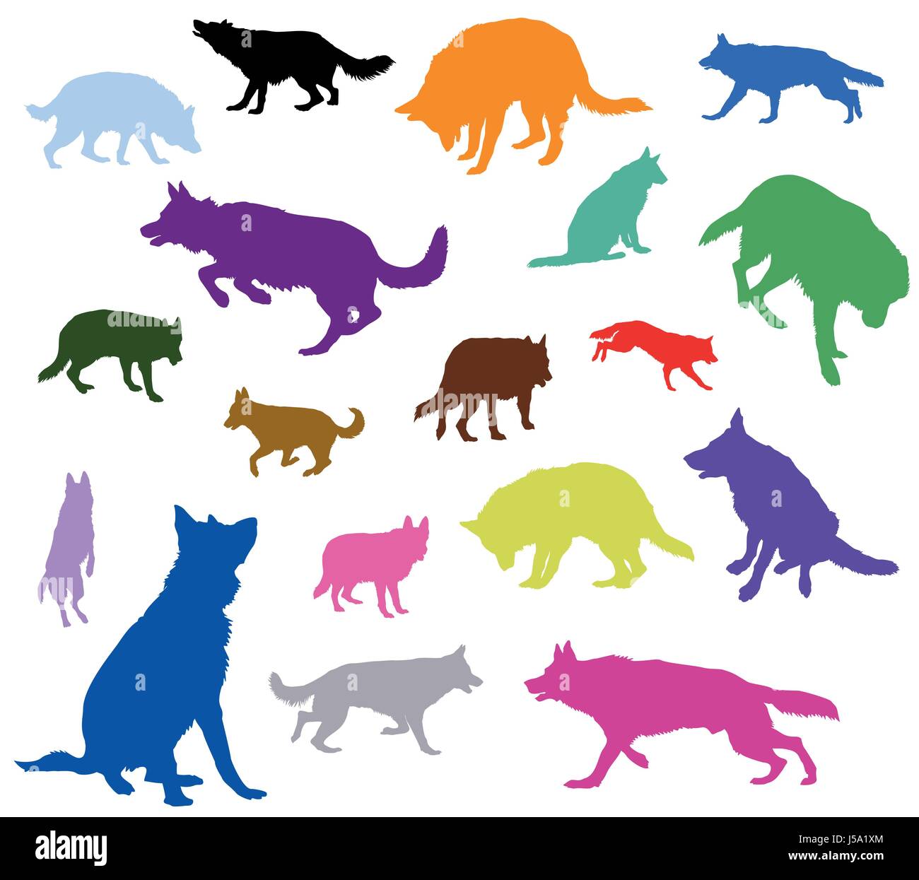 German Shepherd Silhouette Stock Photos & German Shepherd Silhouette Stock Images - Alamy