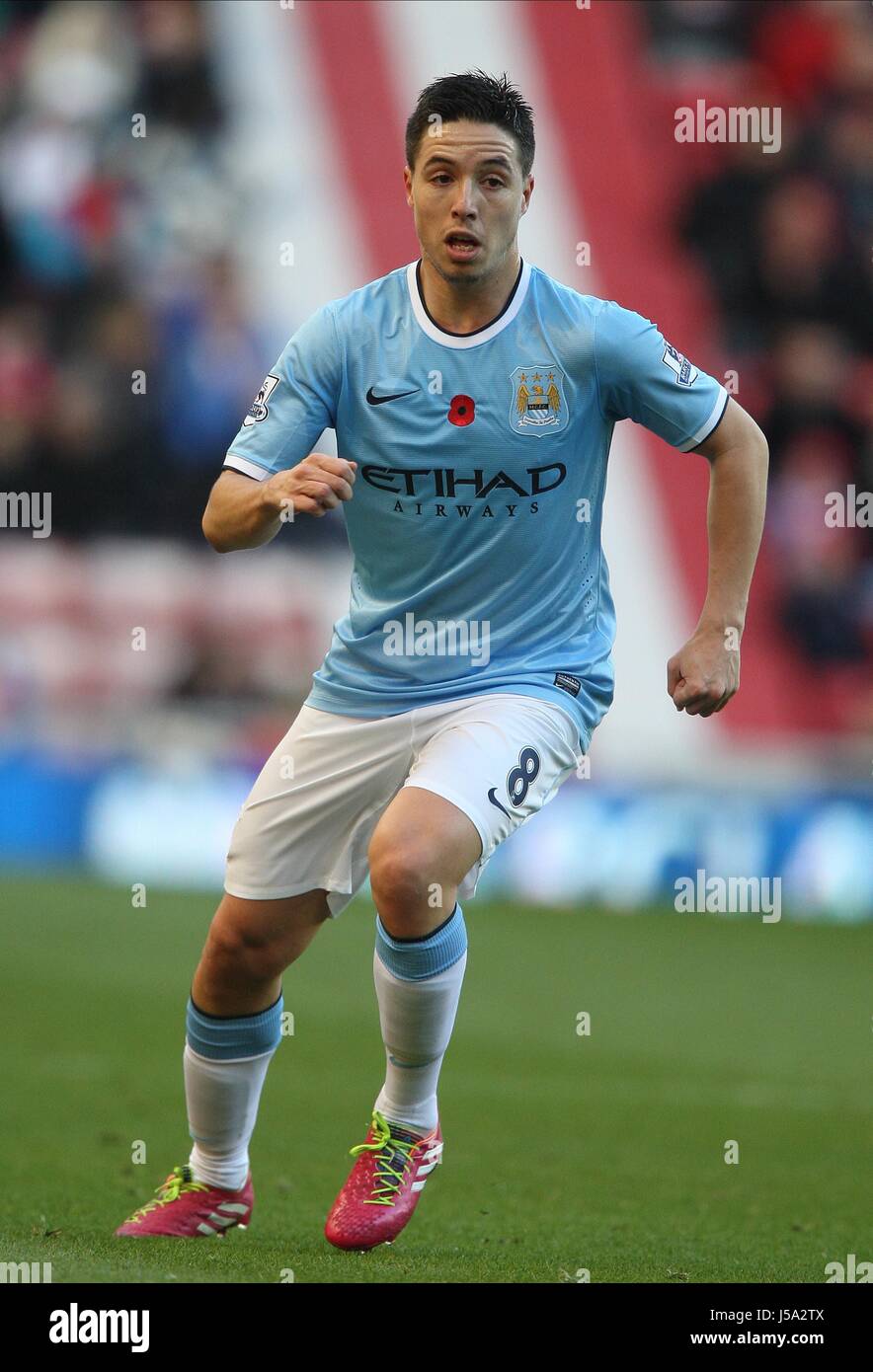 Samir Nasri Manchester City Fc Manchester City Fc Stadium Of Light Stock Photo Alamy