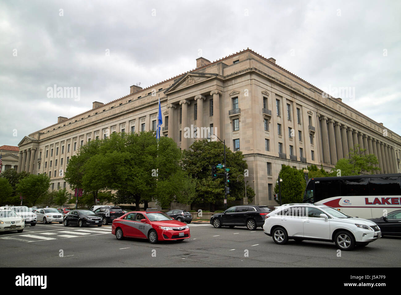 US department of justice building 950 pennsylvania avenue Washington DC USA Stock Photo