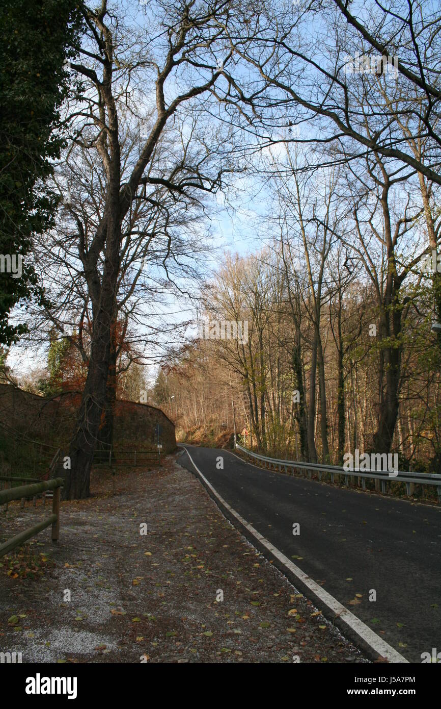 mountain road saxony steep gradient differential means of communication ...