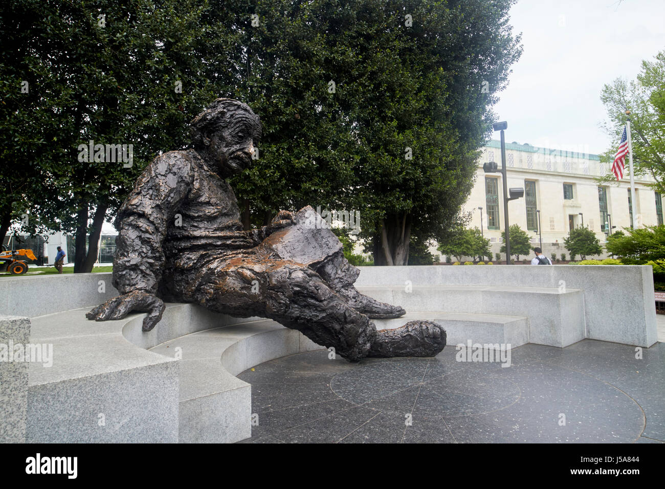 albert einstein memorial at the national academy of sciences Washington DC USA Stock Photo