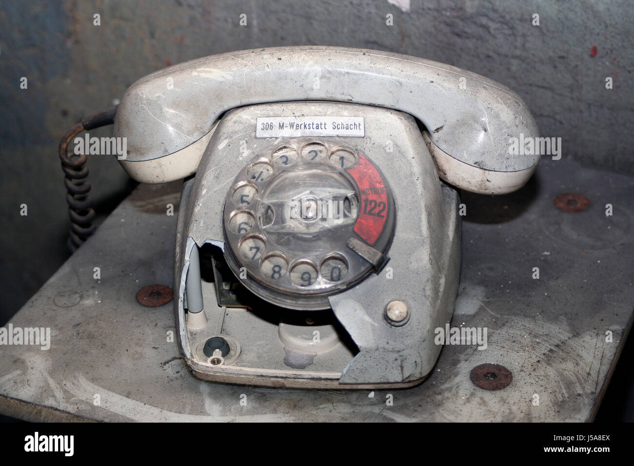 telephone phone engineering defect remote communication Ruhr district district Stock Photo