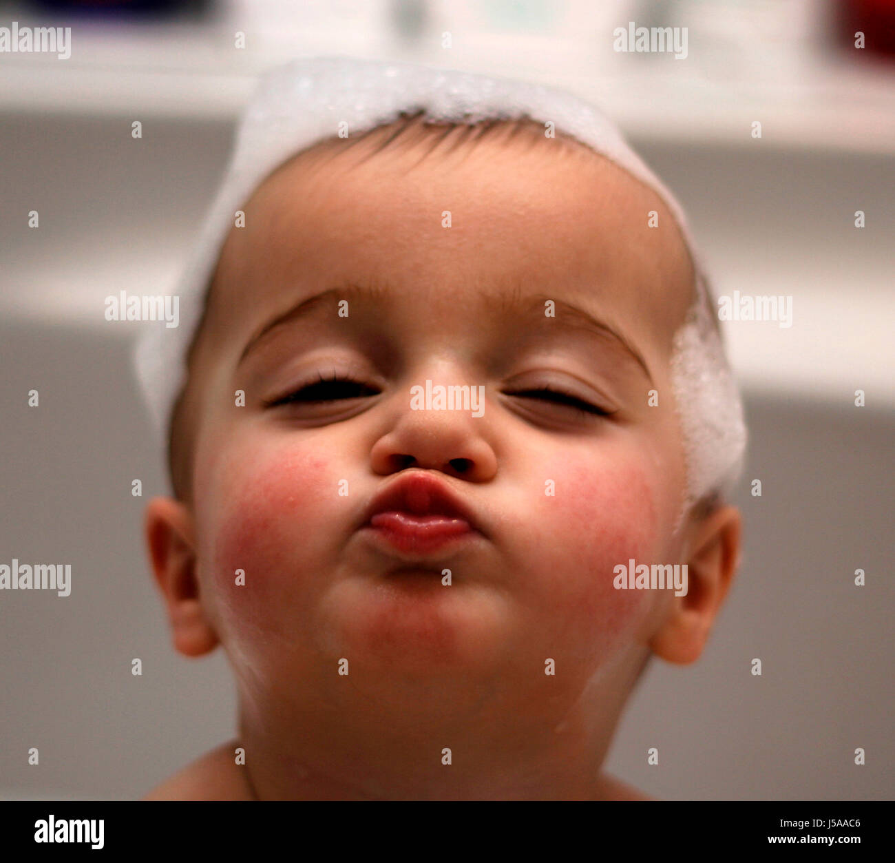 the bubble bath Stock Photo Alamy