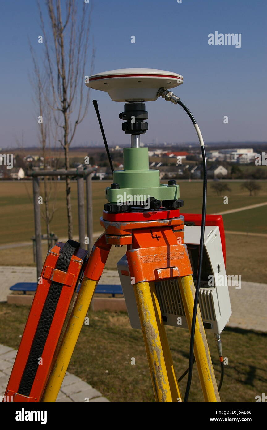 Satellite Survey Of Land Land Survey Stock Photo - Alamy