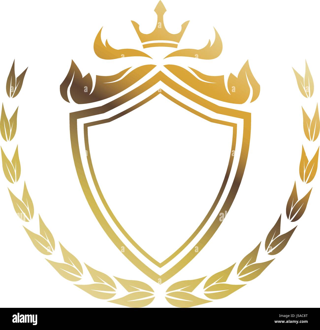 Luxury Gold Shield Logo Template