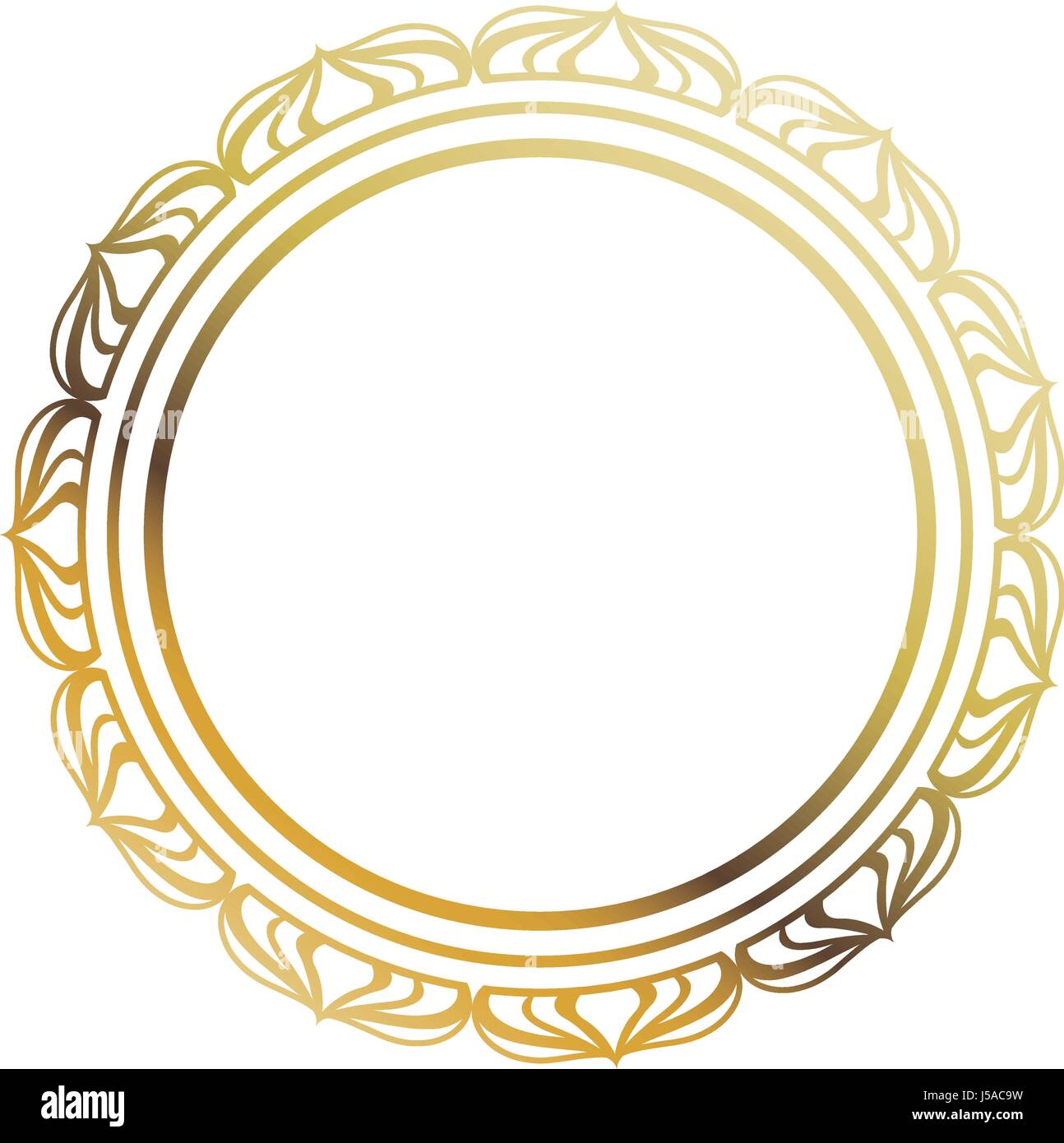 Gemiddeld Pornografie Absoluut golden round frame element vintage stamp blank Stock Vector Image & Art -  Alamy